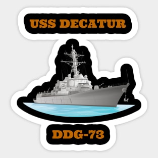 Decatur DDG-73 Destroyer Ship Sticker